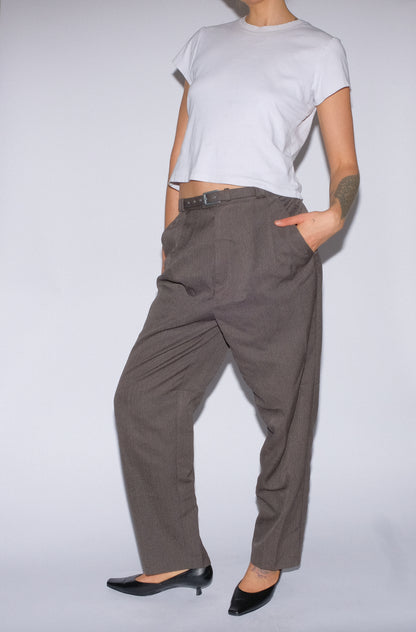 ASH BELTED TROUSERS