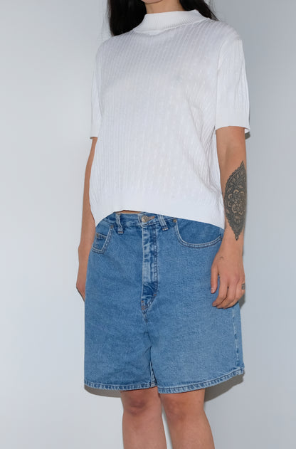 COTTON MOCKNECK